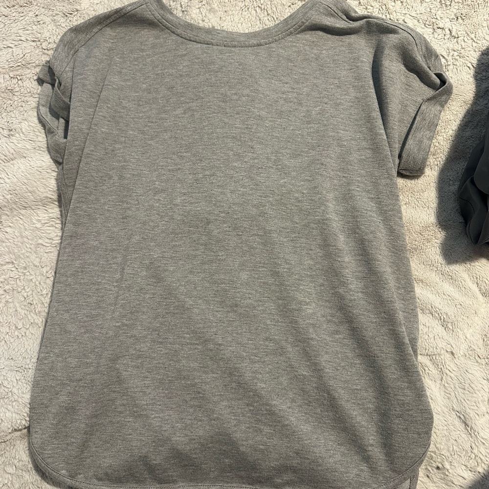 Cupio Gray Detail Top